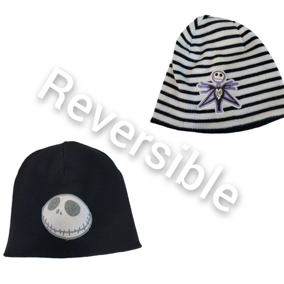 Disney nightmare before Christmas Jack the pumpkin king reversible beanie hat - Picture 1 of 7